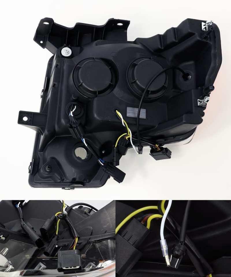 AlphaRex 09-14 Ford F-150 NOVA LED Proj Headlights Plank Style Gloss Black w/Activ Light/Seq Signal - Corvette Realm