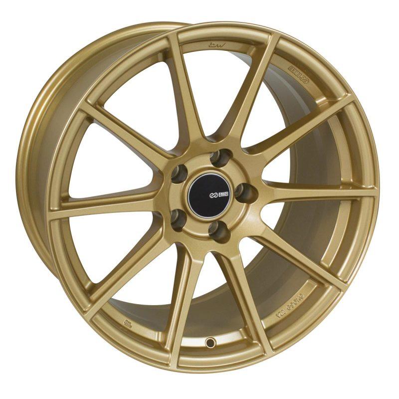 Enkei TS10 18x8 45mm Offset 5x100 Bolt Pattern 72.6mm Bore Dia Gold Wheel - Corvette Realm