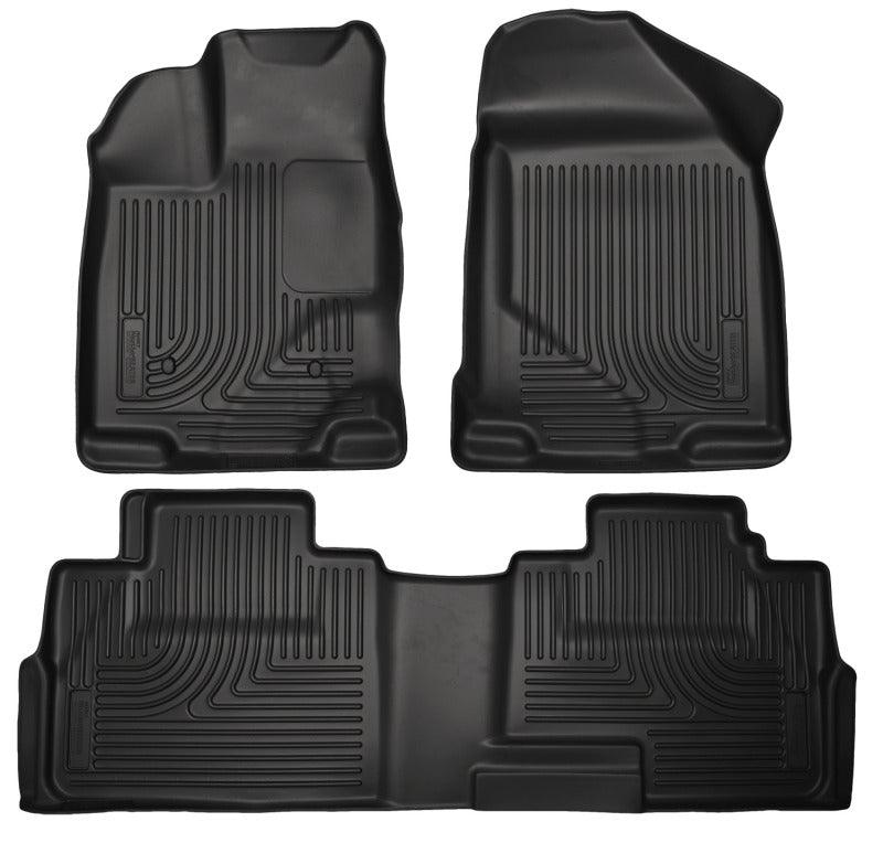 Husky Liners 07-13 Ford Edge / 07-13 Lincoln MKX Weatherbeater Black Front & 2nd Seat Floor Liners - Corvette Realm