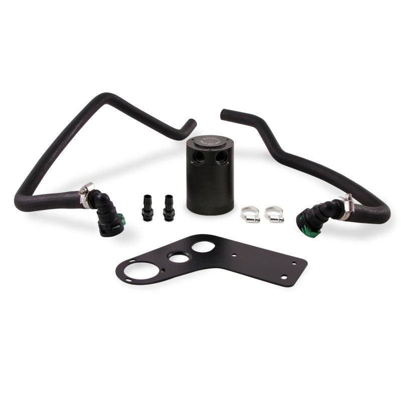 Mishimoto 2015+ Ford Mustang GT Baffled Oil Catch Can Kit - Black - Corvette Realm