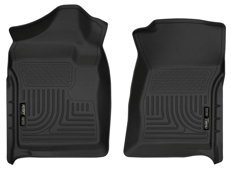 Husky Liners 07-12 Chevrolet Silverado/GMC Sierra Regular Cab WeatherBeater Black Floor Liners - Corvette Realm