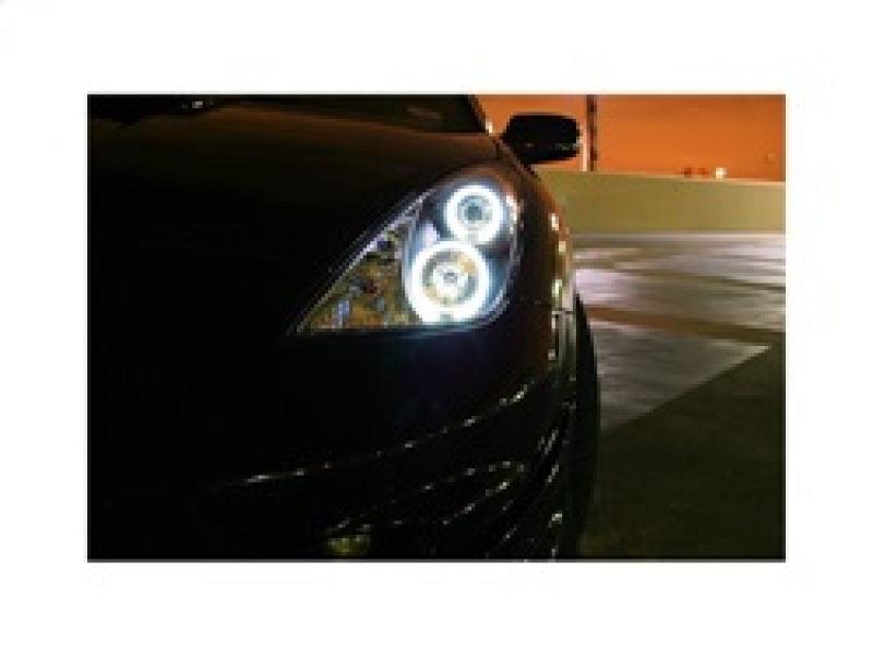 Spyder Toyota Celica 00-05 Projector Headlights LED Halo DRL Blk High H1 Low H1 PRO-YD-TCEL00-LED-BK - Corvette Realm