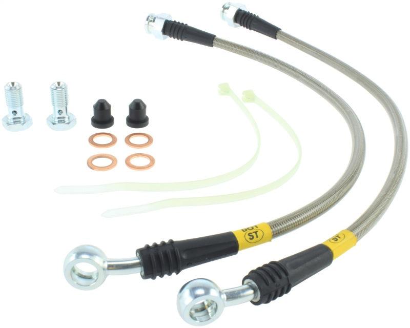 StopTech 05-10 Jeep Grand Cherokee Stainless Steel Front Brake Lines - Corvette Realm