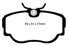 Load image into Gallery viewer, EBC 83-85 BMW 318 1.8 (E30) Yellowstuff Front Brake Pads - Corvette Realm