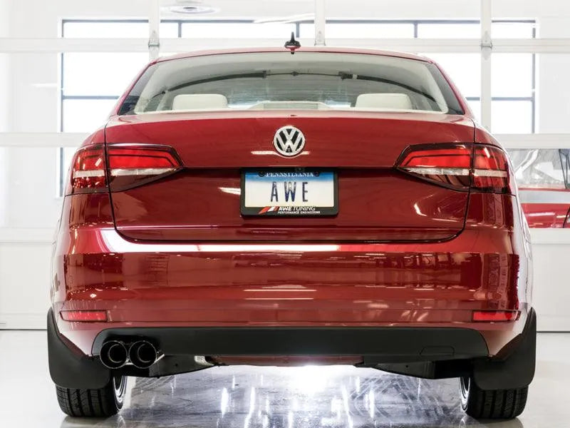 AWE Tuning 09-14 Volkswagen Jetta Mk6 1.4T Track Edition Exhaust - Diamond Black Tips - Corvette Realm