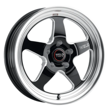 Load image into Gallery viewer, Weld 17x10 Ventura Drag 5x114.3 ET49 BS 7.42 Gloss BLK MIL DIA 78.1