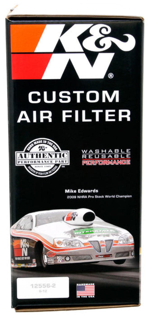 K&N Round Air Filter Assembly 5.25in ID / 5in Height / 5.125in Neck Flange / 1 1/4in Drop Base - Corvette Realm