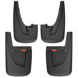 Husky Liners 19-22 RAM 2500/3500 w/o OEM Fender Flares Custom Front & Rear Mud Guard Set - Black - Corvette Realm