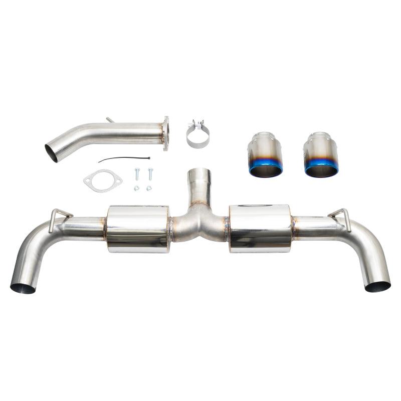 Injen 19-22 Hyundai Veloster N L4 2.0L Turbo Performance SS Axle Back Exhaust System - Burnt Ti Tips - Corvette Realm