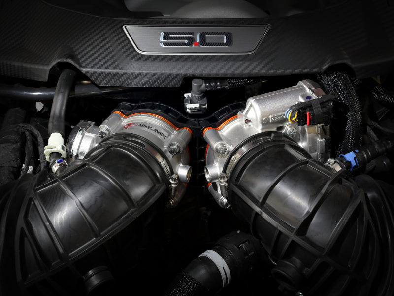aFe 24-25 Ford Mustang GT/ Horse V8 5.0L Silver Bullet Throttle Body Spacer