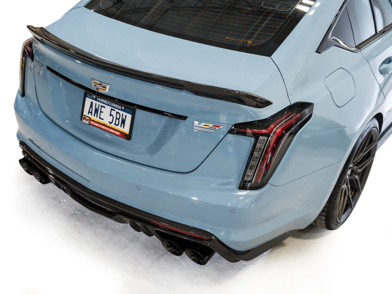 AWE 22-26 Cadillac CT5-V Blackwing SwitchPath Exhaust - Diamond Black Tips