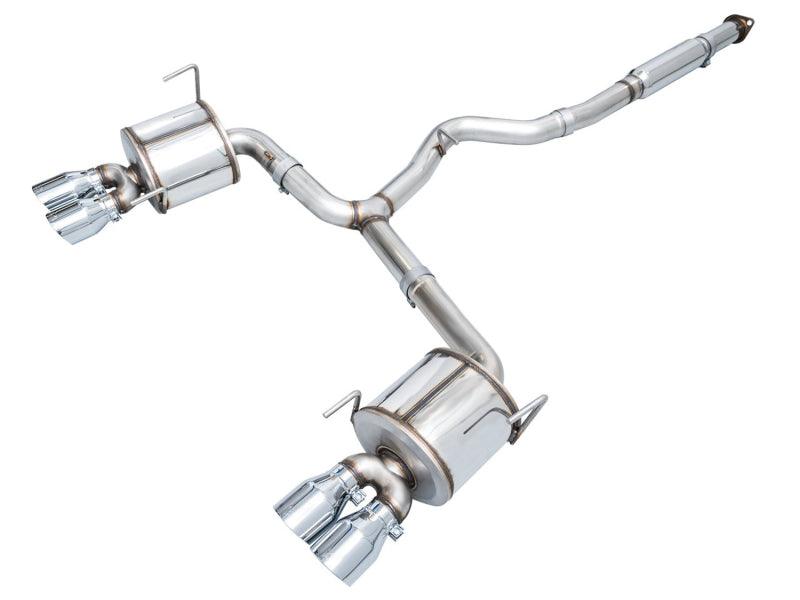 AWE Tuning 2022+ VB Subaru WRX Touring Edition Exhaust - Chrome Silver Tips - Corvette Realm