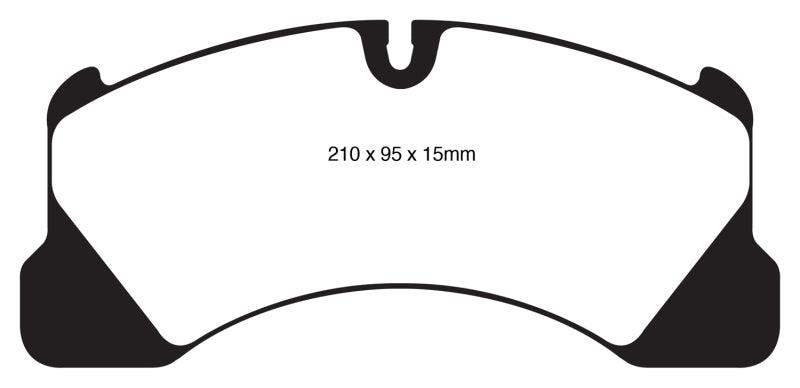 EBC 10+ Porsche Cayenne 3.0 Supercharged Hybrid Yellowstuff Front Brake Pads - Corvette Realm