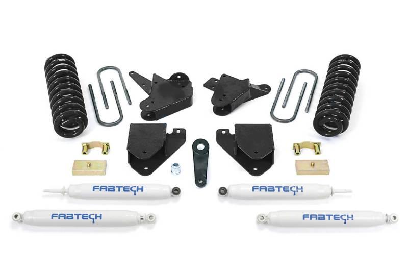 Fabtech 05-07 Ford F250 2WD V10 & Diesel 6in Basic Sys w/Perf Shks - Corvette Realm