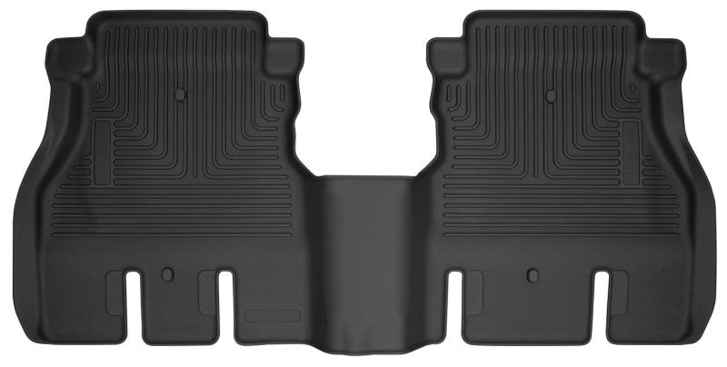 Husky Liners 19-24 Jeep Wrangler JLU WeatherBeater Second Row Black Floor Liners - Corvette Realm