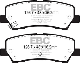 EBC 2015+ Ford Mustang 5.0L (w/Performance Package) Bluestuff Rear Brake Pads - Corvette Realm