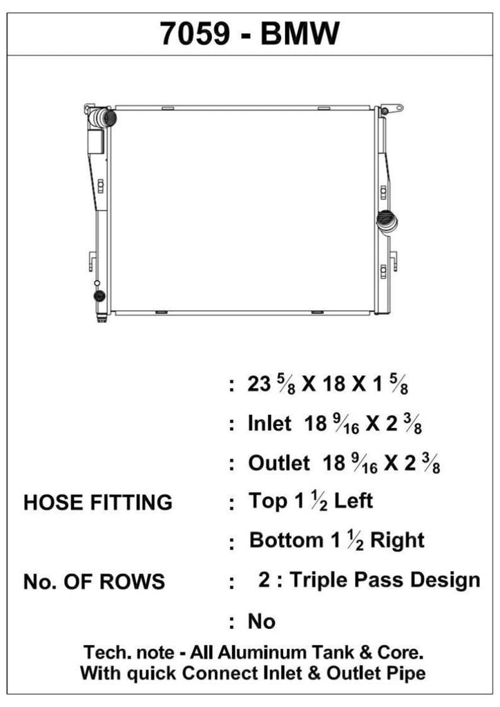 CSF 07-13 BMW M3 (E9X) Triple Pass Radiator - Corvette Realm