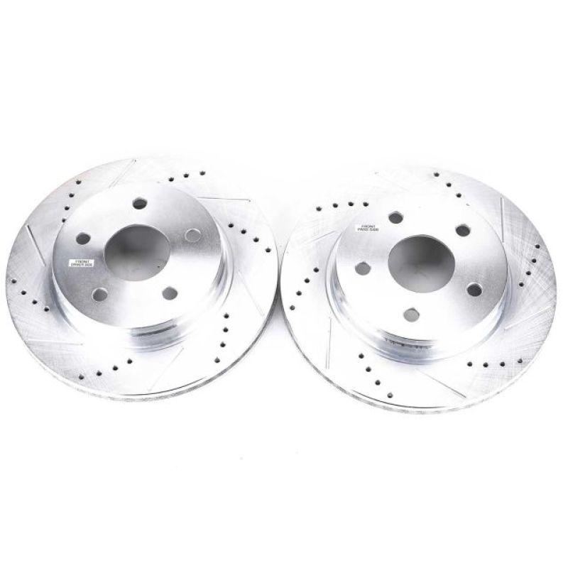 Power Stop 07-09 Chrysler Aspen Front Evolution Drilled & Slotted Rotors - Pair - Corvette Realm