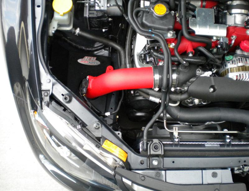 AEM 08-11 WRX/STi Wrinkle Red Cold Air Intake - Corvette Realm