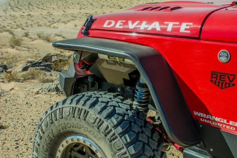 DV8 Offroad 07-18 Jeep Wrangler JK Front & Rear Flat Tube Fenders - Corvette Realm