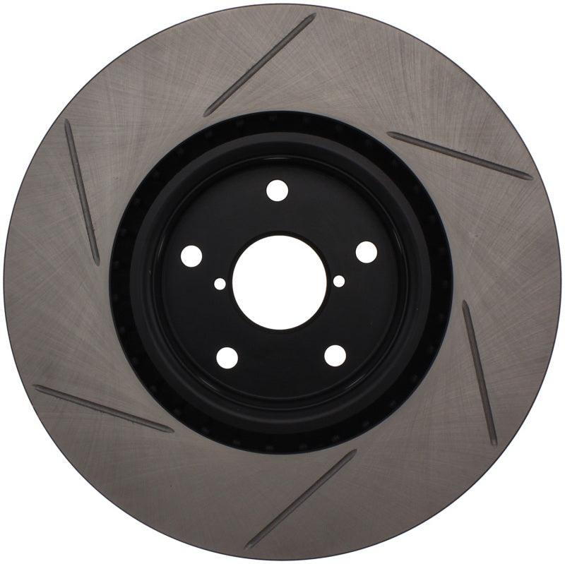 StopTech Power Slot 05-08 STi Front Right Slotted Rotor - Corvette Realm