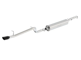 Borla 12-18 Jeep Wrangler V6 4WD Dirt Sport Cat-Back Exhaust S-Type  2.5in Single Square Rolled Angle Cut Rear