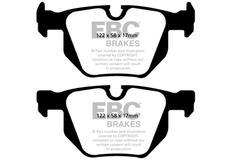 EBC 06-12 BMW 335i 3.0T (E90/E92/E93) Bluestuff Rear Brake Pads - Corvette Realm