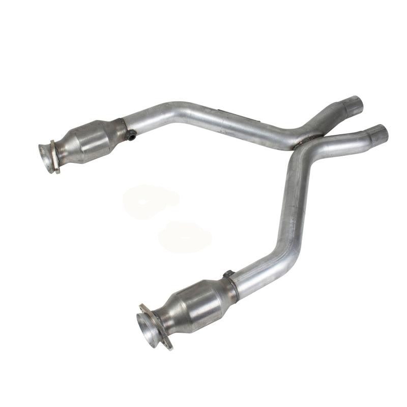 BBK 11-14 Mustang 3.7 V6 Short Mid X Pipe With Catalytic Converters 2-1/2 For BBK Long Tube Headers - Corvette Realm