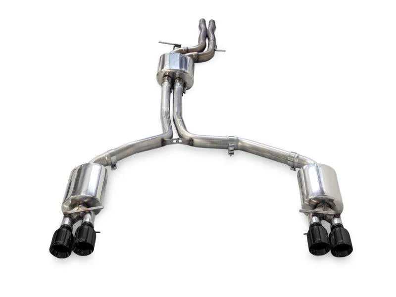 AWE Tuning Audi C7.5 A7 3.0T Touring Edition Exhaust - Quad Outlet Diamond Black Tips - Corvette Realm