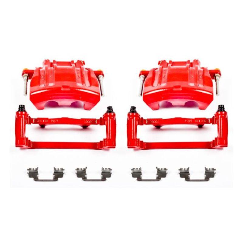 Power Stop 2012 Chrysler 300 Front Red Calipers w/Brackets - Pair - Corvette Realm
