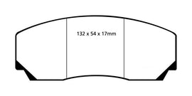 EBC 90-00 Aston Martin Vantage 5.3 (Twin Supercharged)(AP) Redstuff Front Brake Pads - Corvette Realm