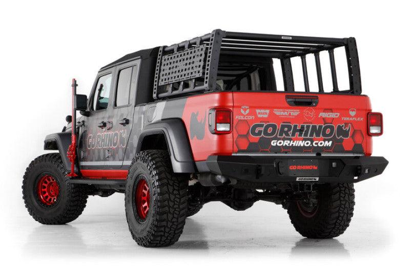 Go Rhino 19-21 Jeep Gladiator XRS Overland Xtreme Rack - Black - Corvette Realm