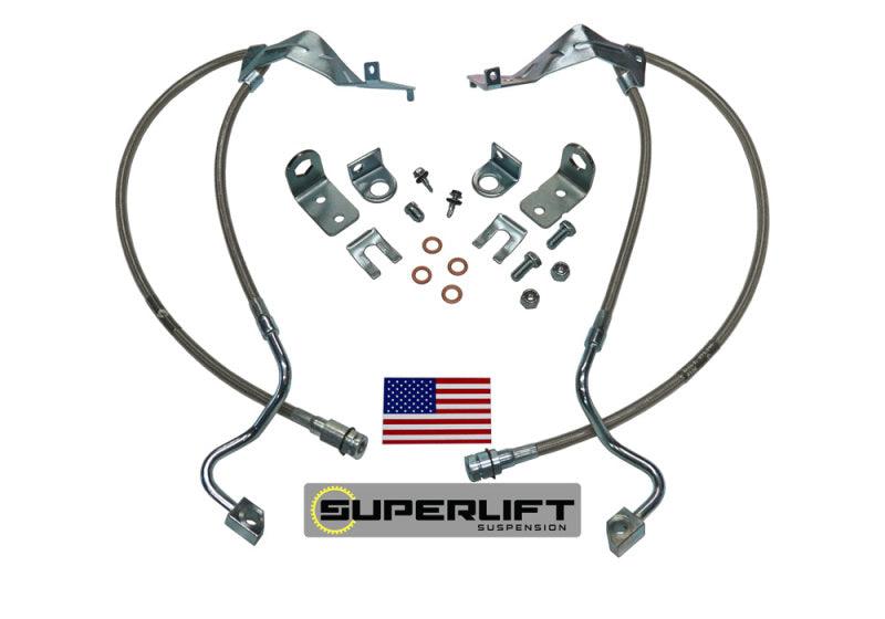 Superlift 05-07 Ford F-250/F-350 w/ 4-8in Lift Kit (Pair) Bullet Proof Brake Hoses - Corvette Realm