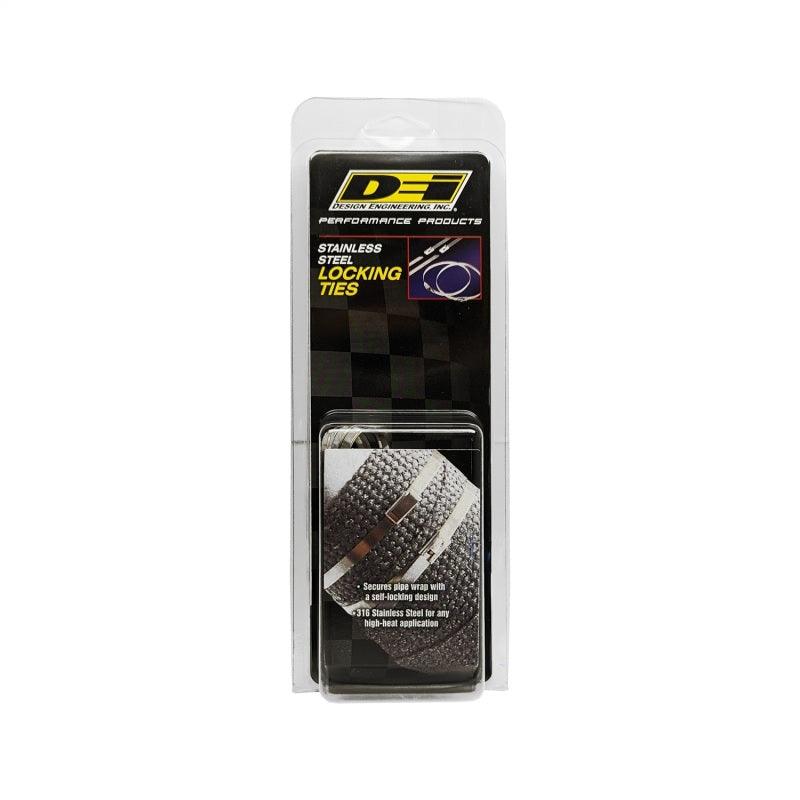 DEI Stainless Steel Locking Tie 8in - 8 per pack - Corvette Realm