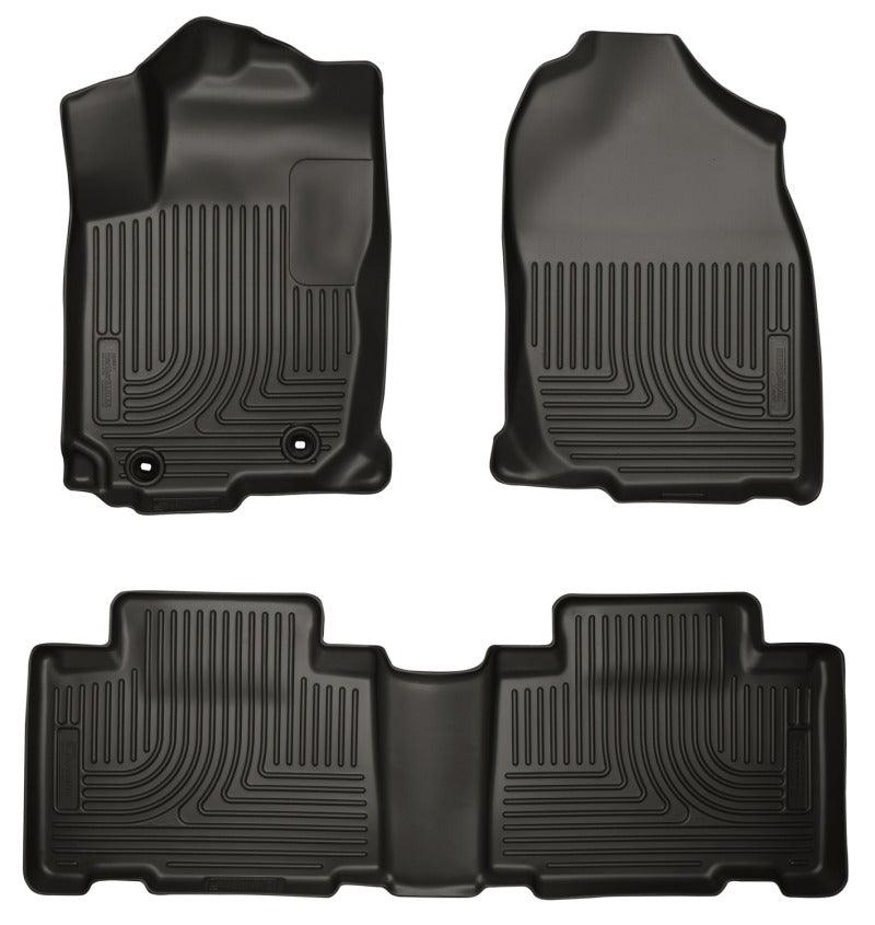 Husky Liners 13 Toyota RAV4 Weatherbeater Black Front & 2nd Seat Floor Liners - Corvette Realm