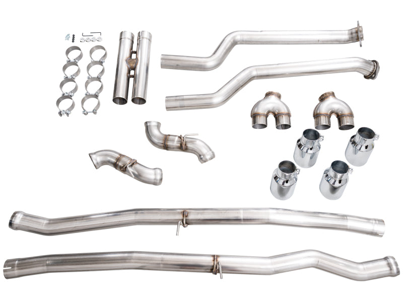 AWE BMW G90/G99 M5 Track Edition Catback Exhaust - Chrome Silver Tips