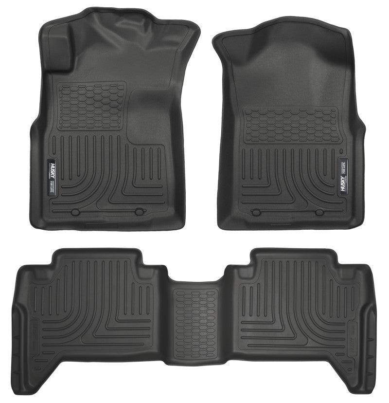 Husky Liners 05-13 Toyota Tacoma WeatherBeater Combo Black Floor Liners - Corvette Realm