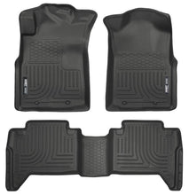 Load image into Gallery viewer, Husky Liners 05-13 Toyota Tacoma WeatherBeater Combo Black Floor Liners - Corvette Realm