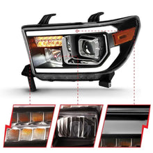 Load image into Gallery viewer, ANZO 2007-2014 Toyota Tundra Projector Light Bar H.L Black Amber(Led High Beam) (Halogen Version) - Corvette Realm