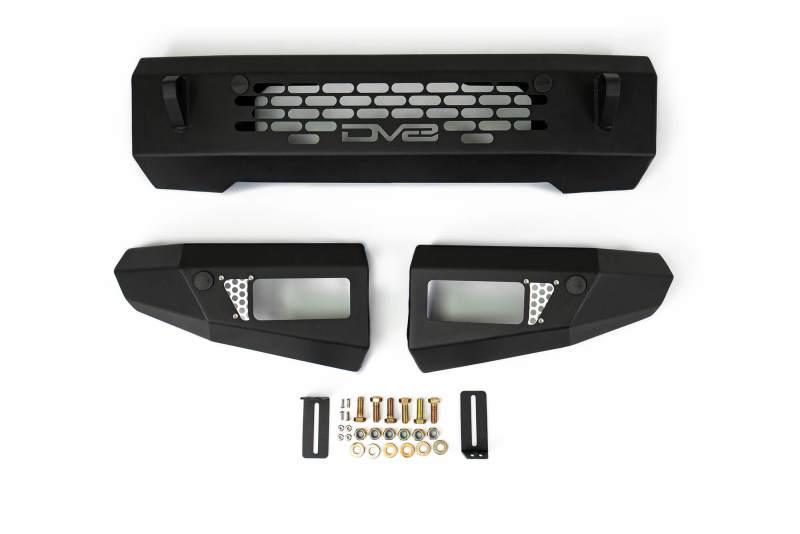 DV8 Offroad 2021+ Ford Bronco Bumper- Accommodates 20in Dual Row Light Bar & (4) 3in Pod Light Mount - Corvette Realm