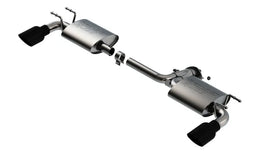 Borla 19-25 Mazda 3 Hatchback 2.0/2.5L NA S-Type Axle-Back Exhaust Black Chrome Tips