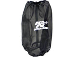 K&N 6.625in Base ID / 5.25in Top ID / 9.5in H Round Tapered Black Drycharger Air Filter Wrap