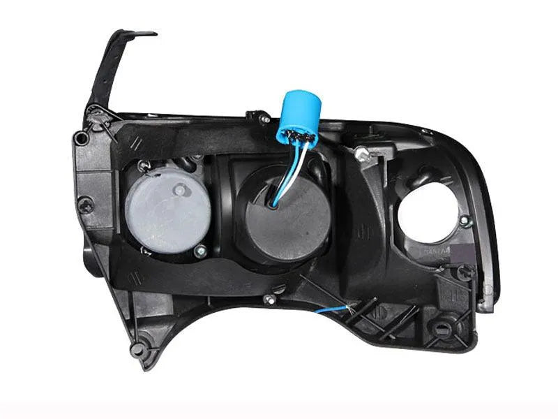 ANZO 1994-2001 Dodge Ram Crystal Headlights Chrome w/ LED - Corvette Realm
