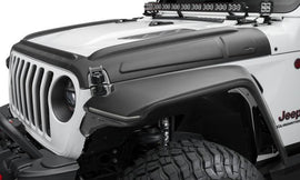 Bushwacker 18-22 Jeep Wrangler 2/4dr / 20-22 Jeep Gladiator Trail Armor Hood Armor (3pc) - Tex. Blk - Corvette Realm