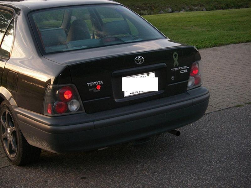 Spyder Toyota Tercel 95-98 Euro Style Tail Lights Black ALT-YD-TTER95-BK - Corvette Realm