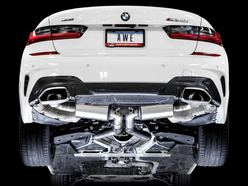 AWE Tuning 2019+ BMW M340i (G20) Non-Resonated Touring Edition Exhaust (Use OE Tips) - Corvette Realm