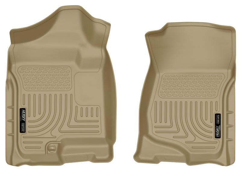 Husky Liners 07-14 Cadillac Escalade ESV/EXT Weatherbeater Tan Front Floor Liners - Corvette Realm