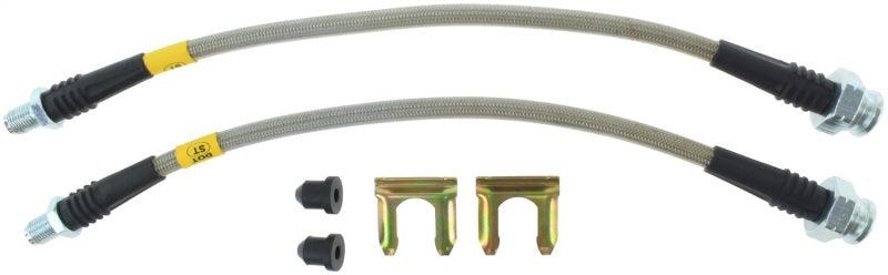 StopTech 89-98 Nissan 240SX (300ZX Upgrade) Rear Stainless Steel Brake Lines - Corvette Realm