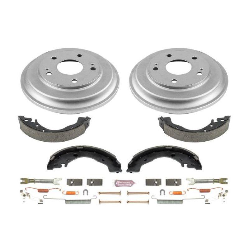 Power Stop 06-11 Honda Civic Coupe Rear Autospecialty Drum Kit - Corvette Realm