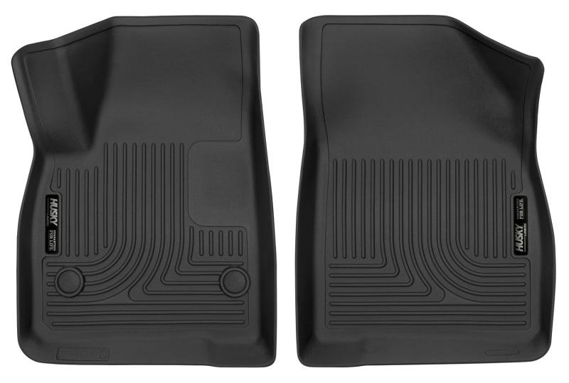 Husky Liners 17-23 Cadillac XT5/17-23 GMC Acadia 2nd Row Bench X-Act Contour Black Front Floor Liner - Corvette Realm